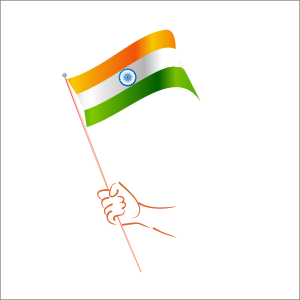 indian flag in hand png