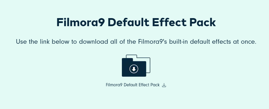 filmora effect pack