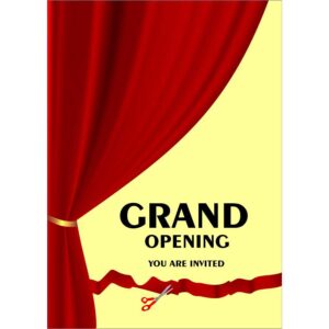 Grand opening shop