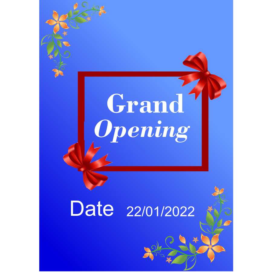grand opening card new