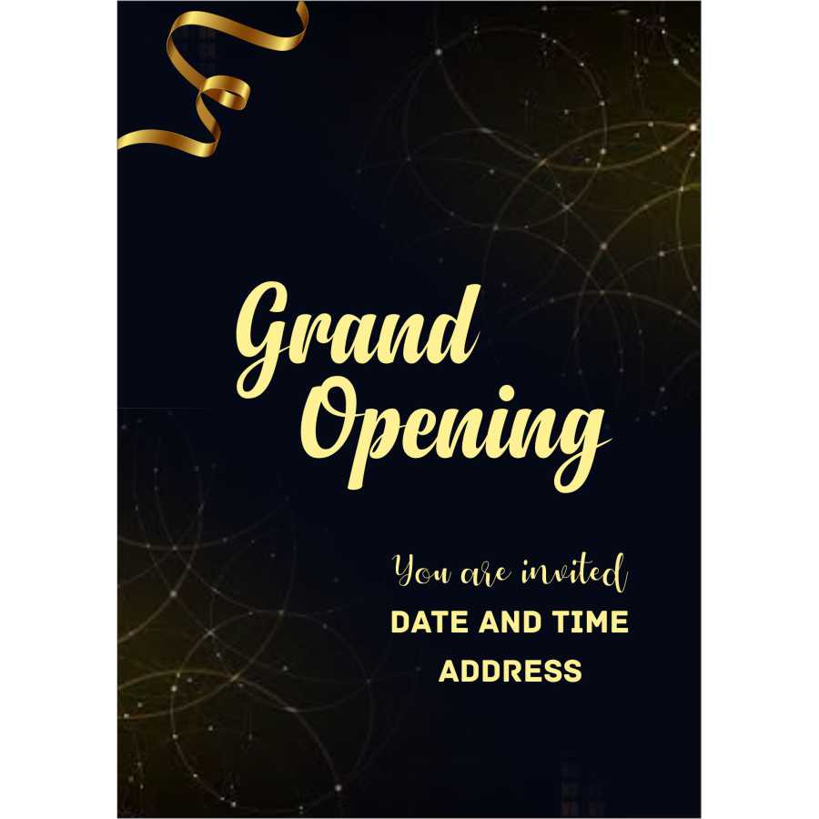 new opening card for office