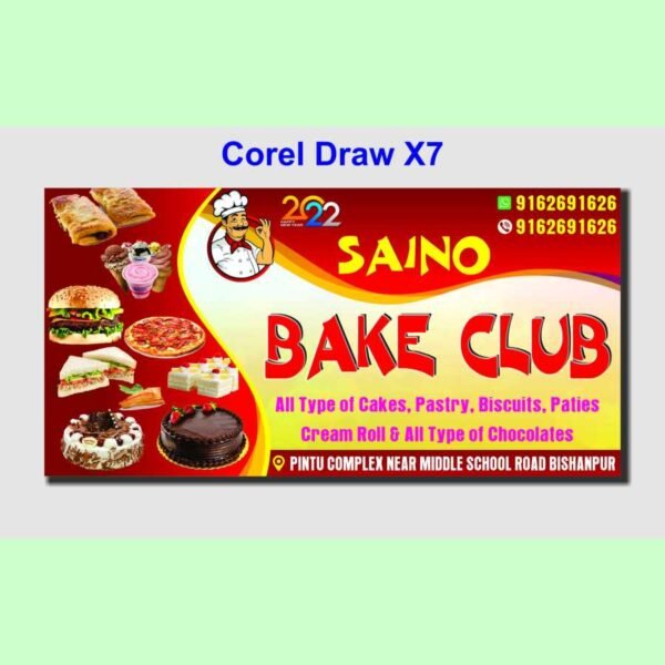 Bake Club Banner Design Cdr