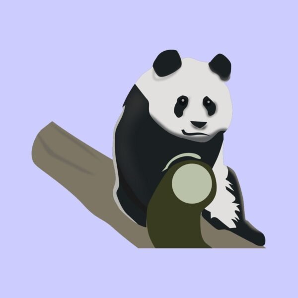 Panda vector art in eps free download