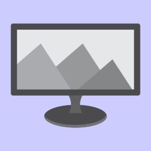 Pc Monitor vector design