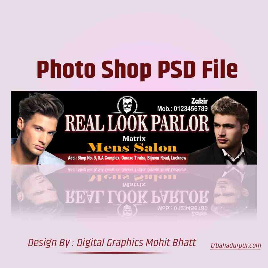 Mens Parlor New Design | Barber Shop banner Design | Hair Cutting Banner -  TR BAHADURPUR