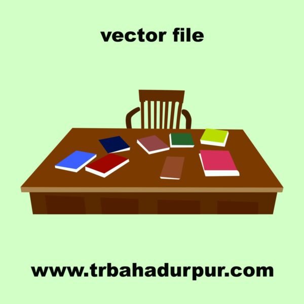 table with book vector