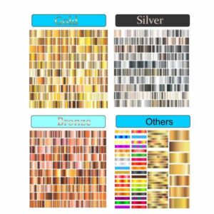 Gradient color style golden silver pack