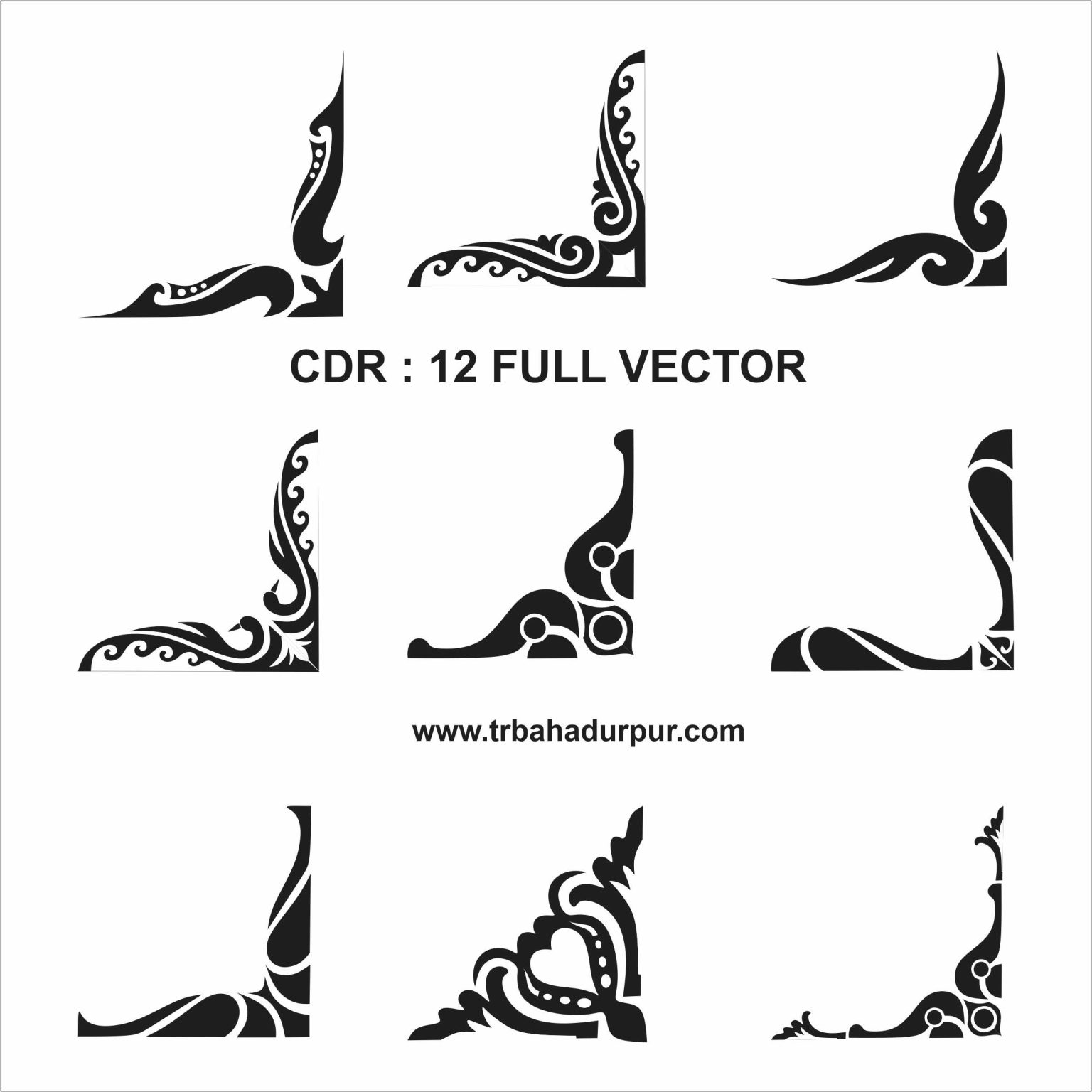 Black And White Clip Art Cdr File TR BAHADURPUR