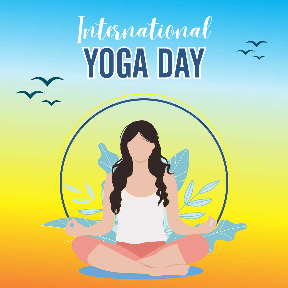 International Yoga Day stock vector. Illustration of prayer - 117016707-saigonsouth.com.vn
