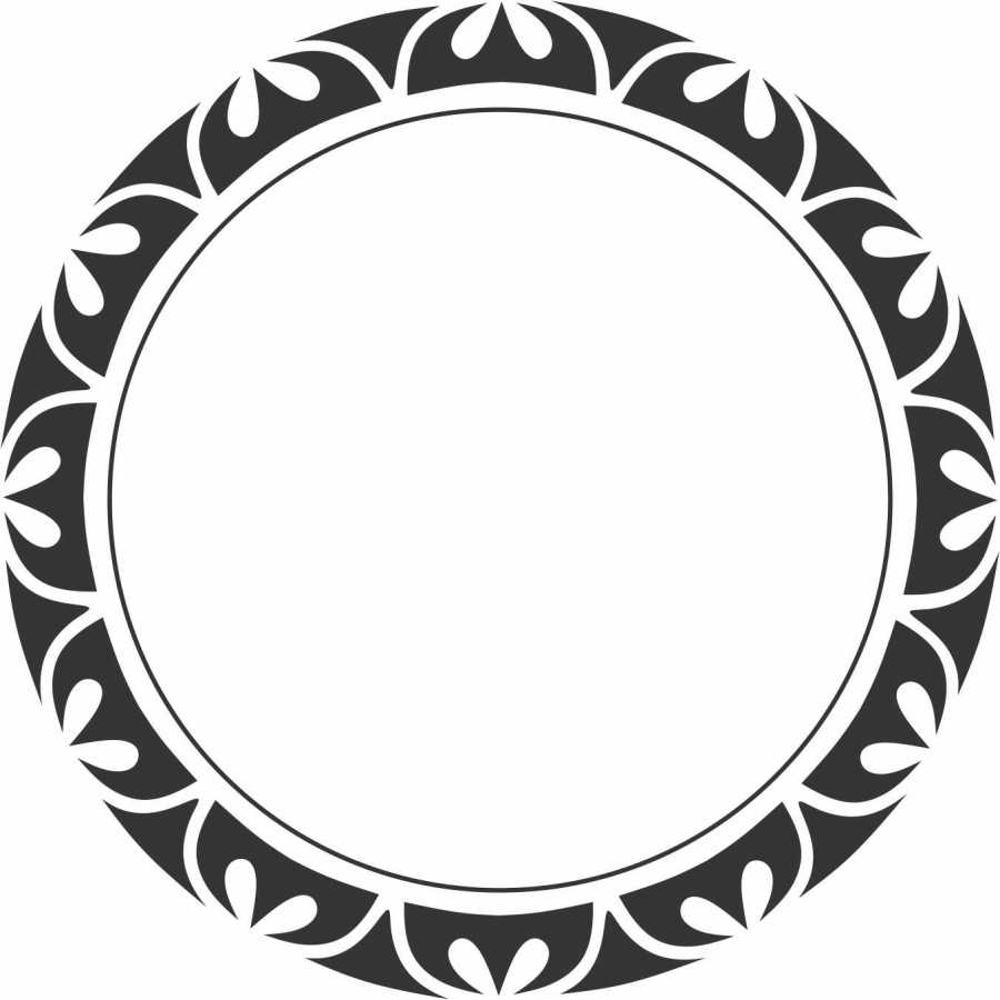 circle vector image border