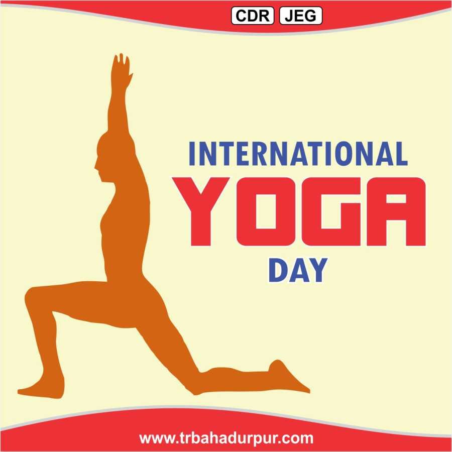 clipart yoga day vector cdr file