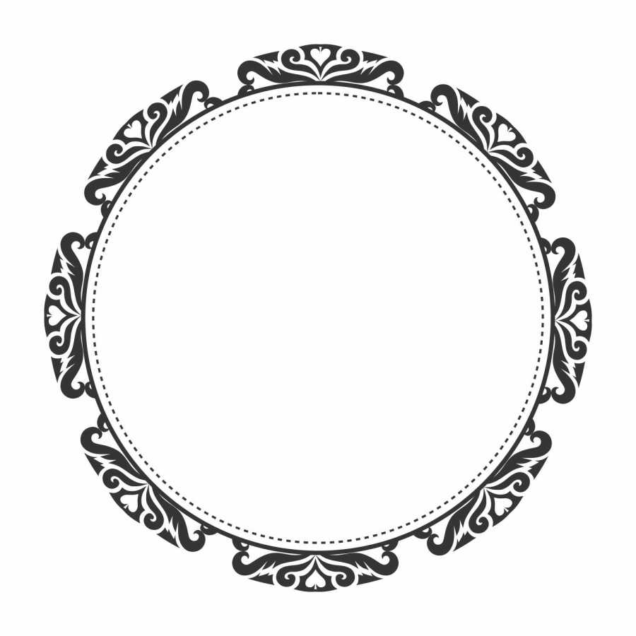 full vector wedding circle