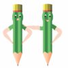 green pencil clipart