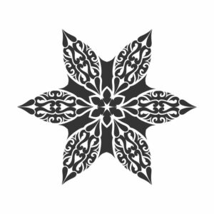 mandala flower vector image