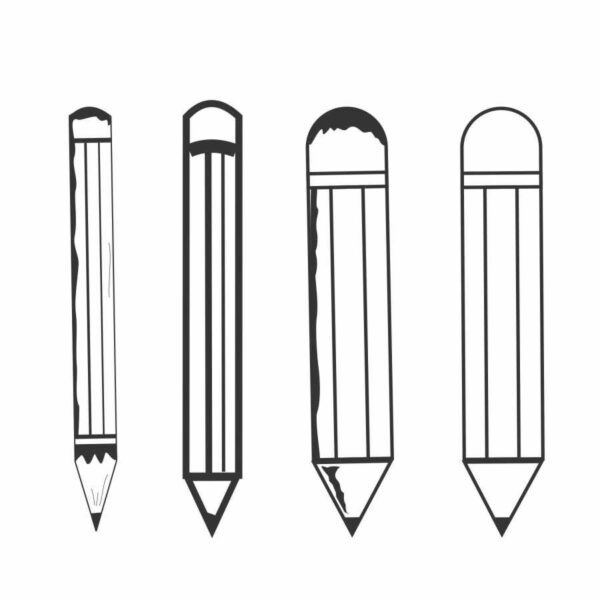 black in white pencil clipart cdr file download