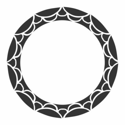 pretty frame circle design