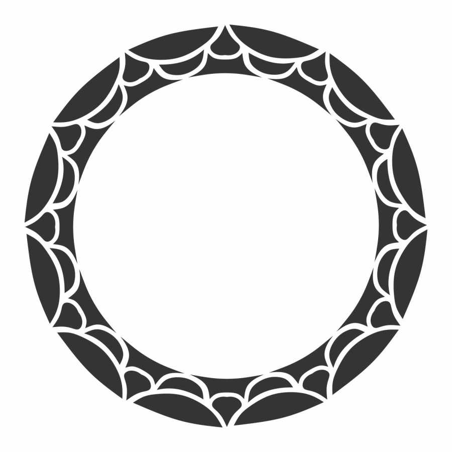 pretty frame circle design