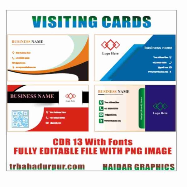 31 Front Back Visiting Card Design