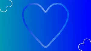 blue heart background free image