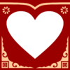 maroon background heart twibbon