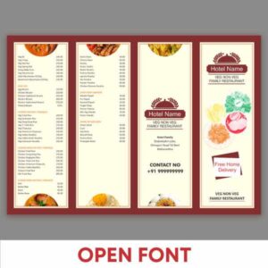 menu card design1