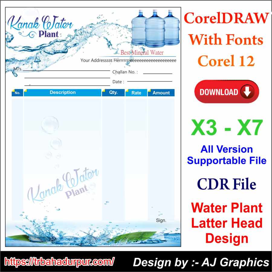 Water Plant Latter Head CDR 12