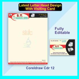 letter head with visiting card