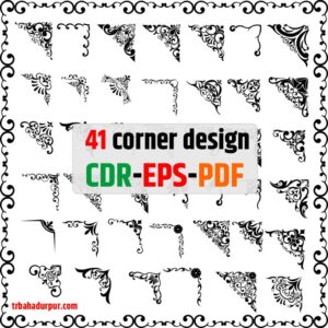 41 corner design cdr file