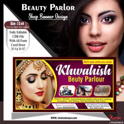 Beauty Parlour Banner Design