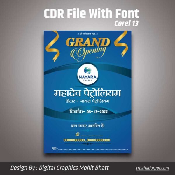 Grand opening design cdr file