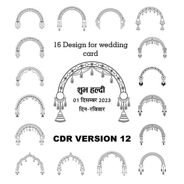 hindu wedding border clipart