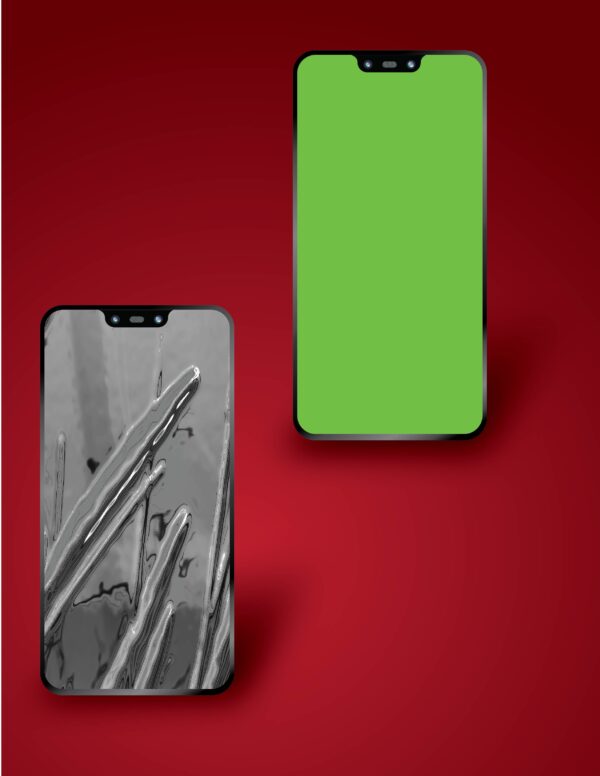 Phone green screen free vector