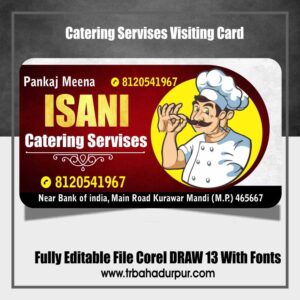 Catering Services Visiting Card