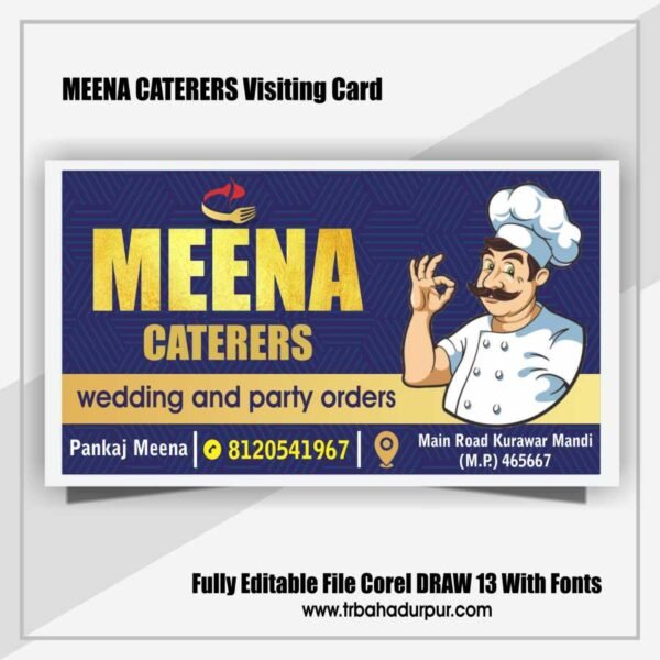 MEENA CATERERS Visiting Card