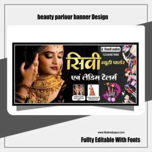beauty parlour banner Design