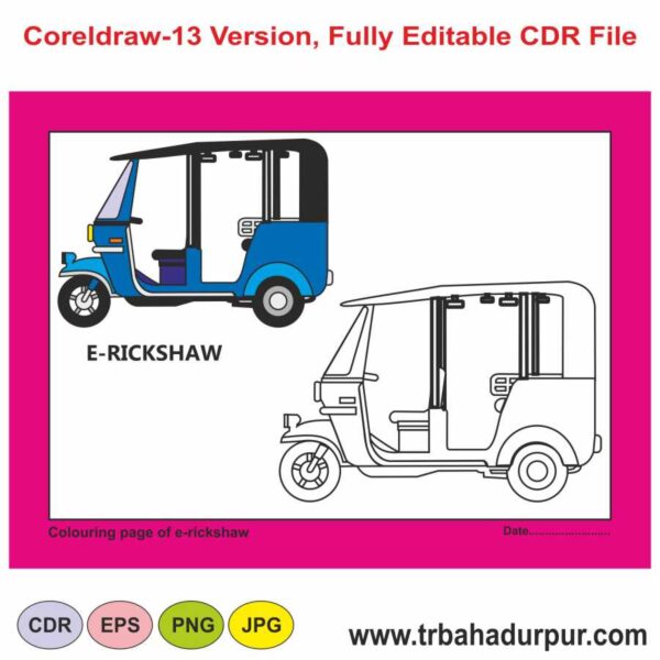 E-Rickshaw clipart