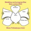wedding card program box letest 2023