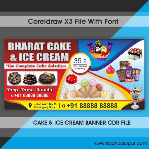 Dessert And Sweet Cakes Banner Template Download on Pngtree