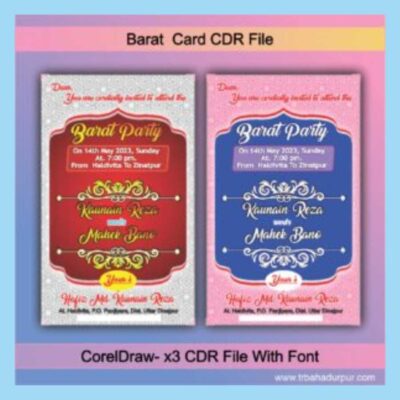 Barat Card color CDR File