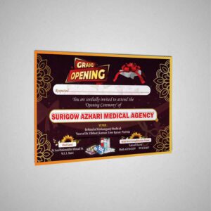 Grand Opening Invitation Card Design CDR File I New Fancy Grand Opening Card CDR
