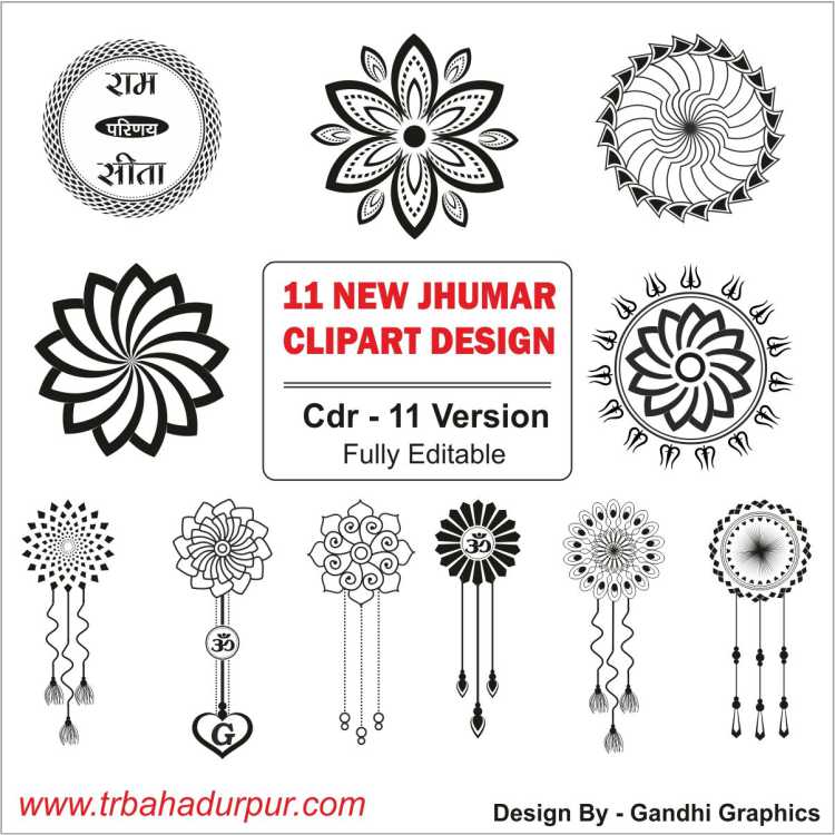 hindu wedding clipart design cdr file
