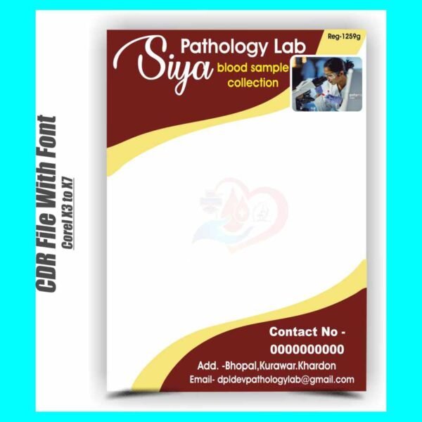 pathology lab letterhead design CDR File – TR BAHADURPUR