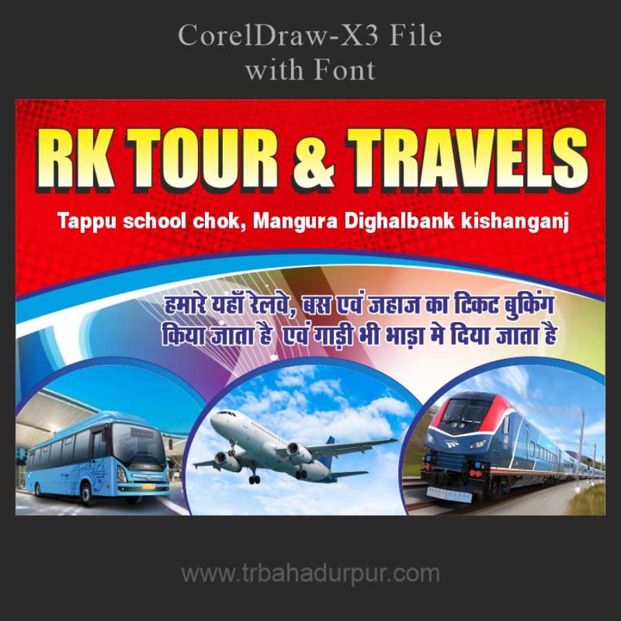 tours and travels banner design