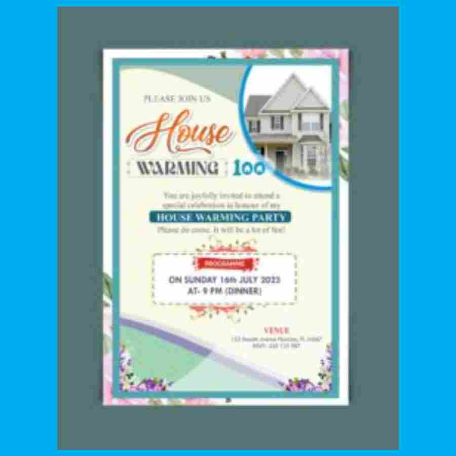 House Warming (Griha Pravesh) Invitation Card Design CDR File