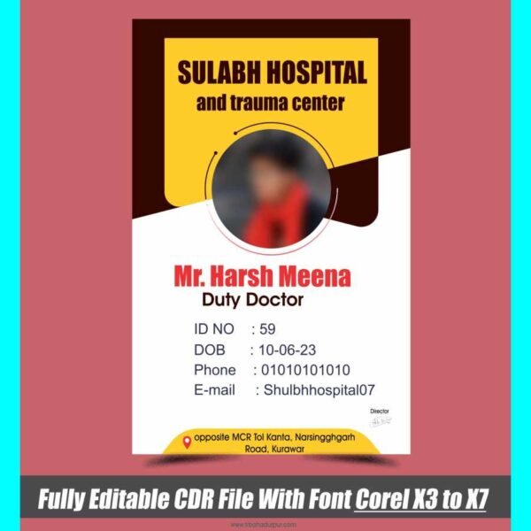 hospital id card design1