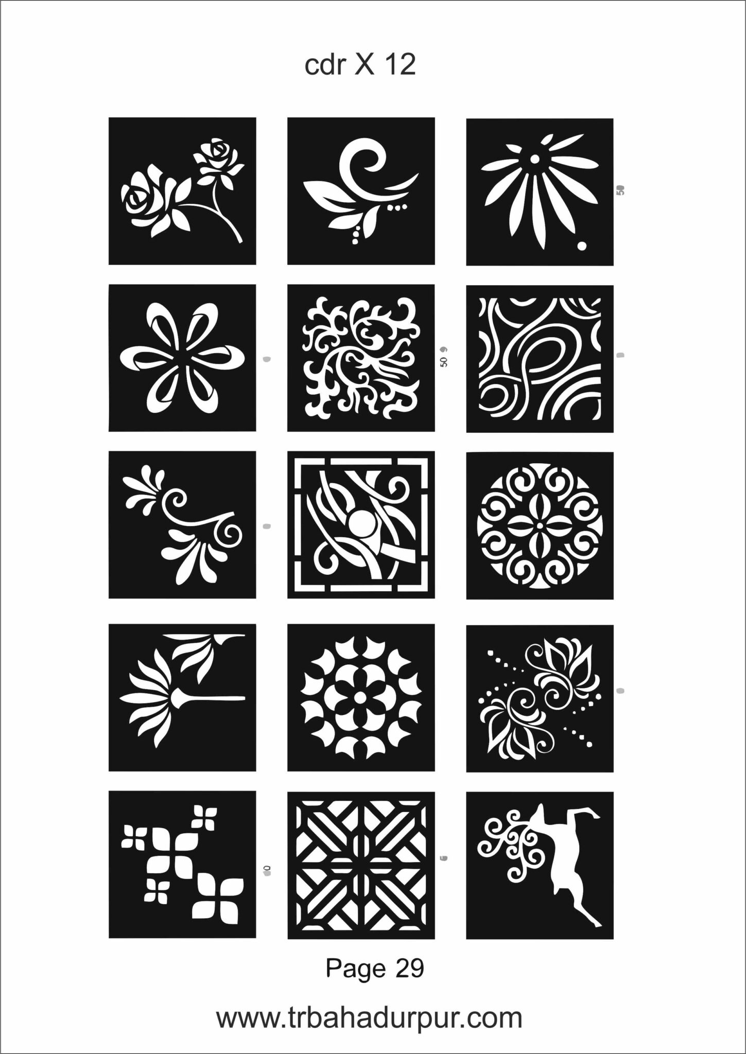 New cnc lessr cutting cdr file version 12