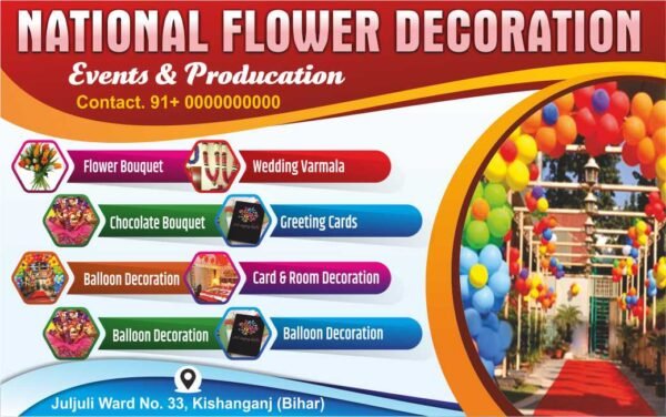 flower decoration poster design