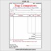 Computer Shop Bill CDR 12 File With Fonts 2023