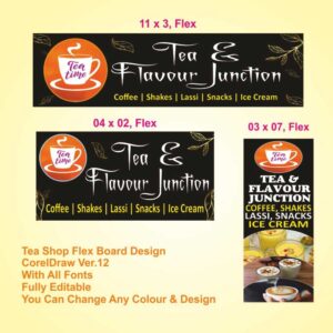Tea flex bord banner