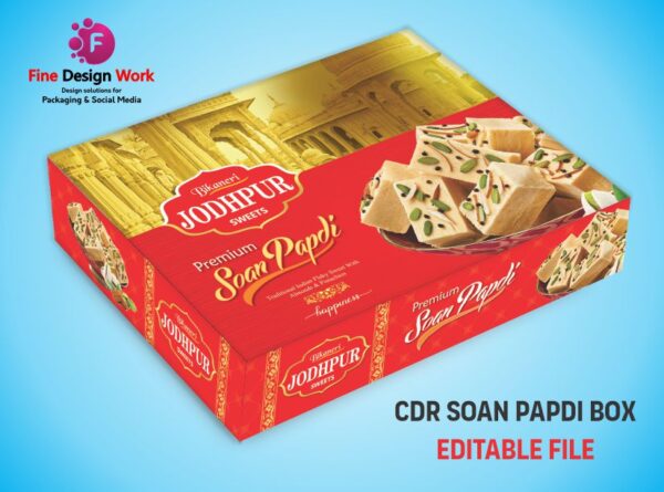 Soan Papdi Box CDR Design pack design